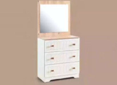 Chest of drawers with Mirror Console Table Furniture White modern in the Bedroom